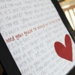 Wedding Song Lyric Art at createcraftlove.com #printables #weddingsonglyricart