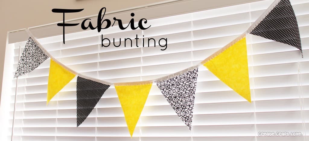 Fabric Bunting at createcraftlove.com #sewing #bunting