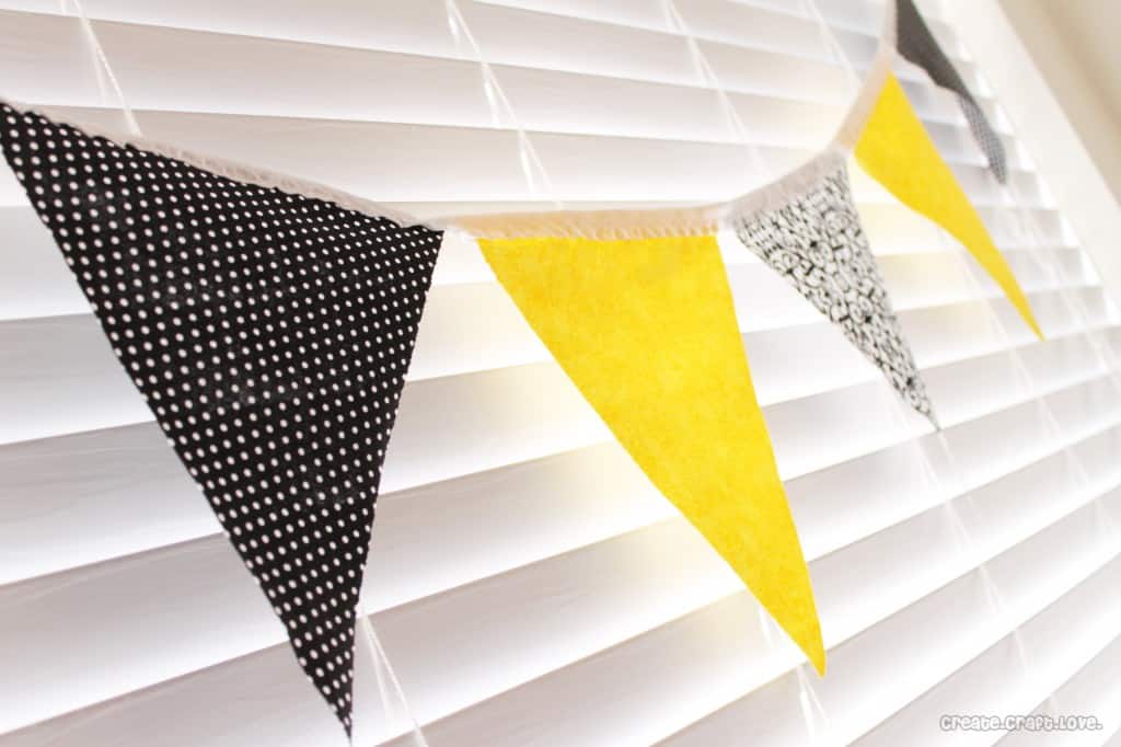 Fabric Bunting at createcraftlove.com #sewing #bunting