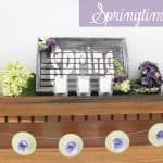 Springtime Mantel via createcraftlove.com #spring #mantel