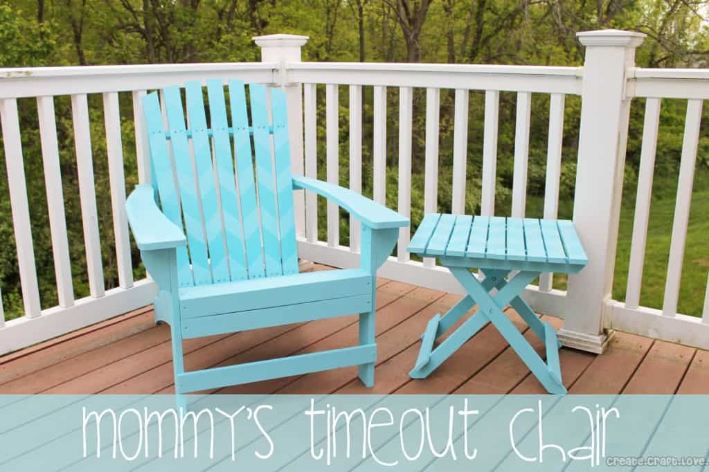 Furniture DIY {Mommy's Timeout Chair} at createcraftlove.com #furniture #diy