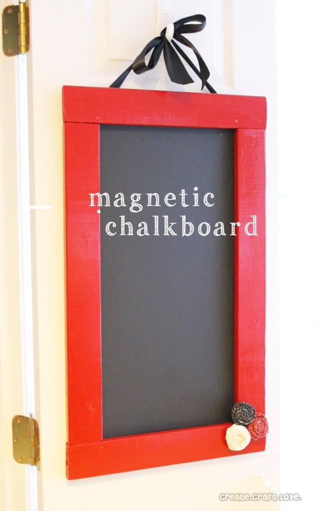 Magnetic Chalkboard via createcraftlove.com #chalkboard #DIY