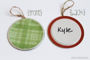 mason jar lid gift tags