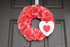 cupcake liner wreath