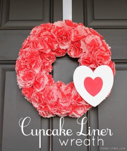cupcake liner wreath
