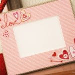 Washi Tape Frame for Valentine's Day at createcraftlove.com #valentinescrafts #valentinesday #washitape