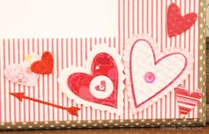 Washi Tape Frame for Valentine's Day at createcraftlove.com #valentinescrafts #valentinesday #washitape
