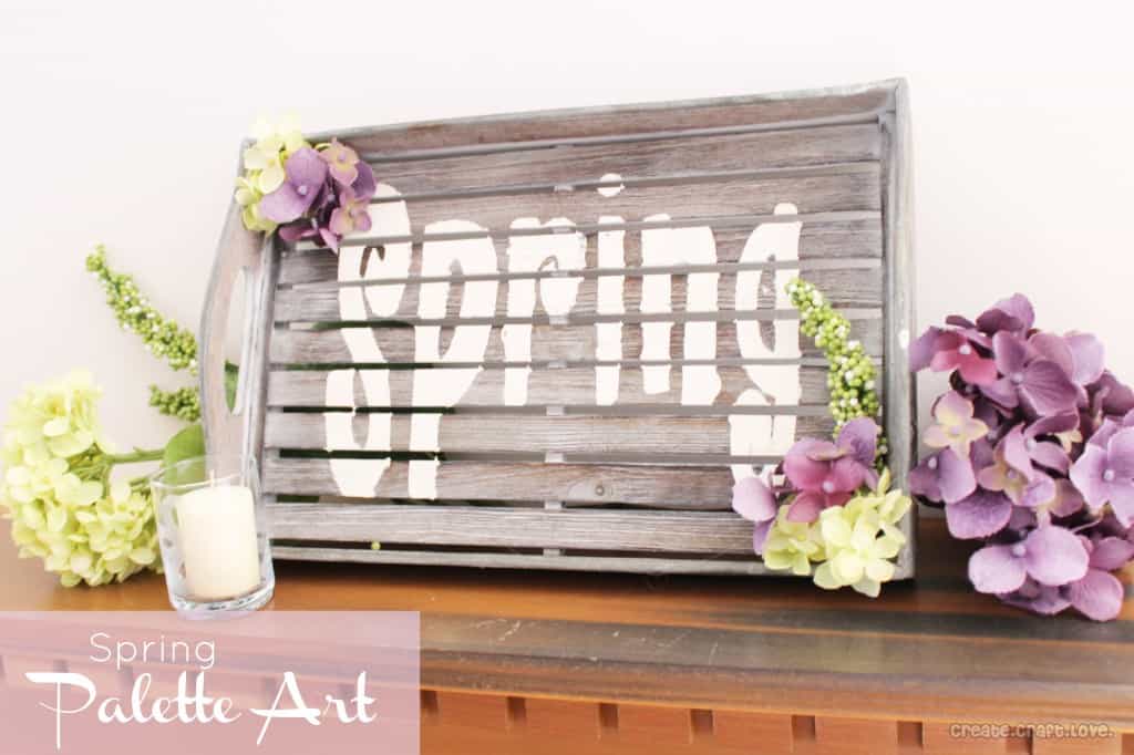 Spring Palette Art at createcraftlove.com #spring #palettes