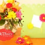 Silk Flower Magnets to update your space for spring! via createcraftlove.com #magnets #spring #crafts