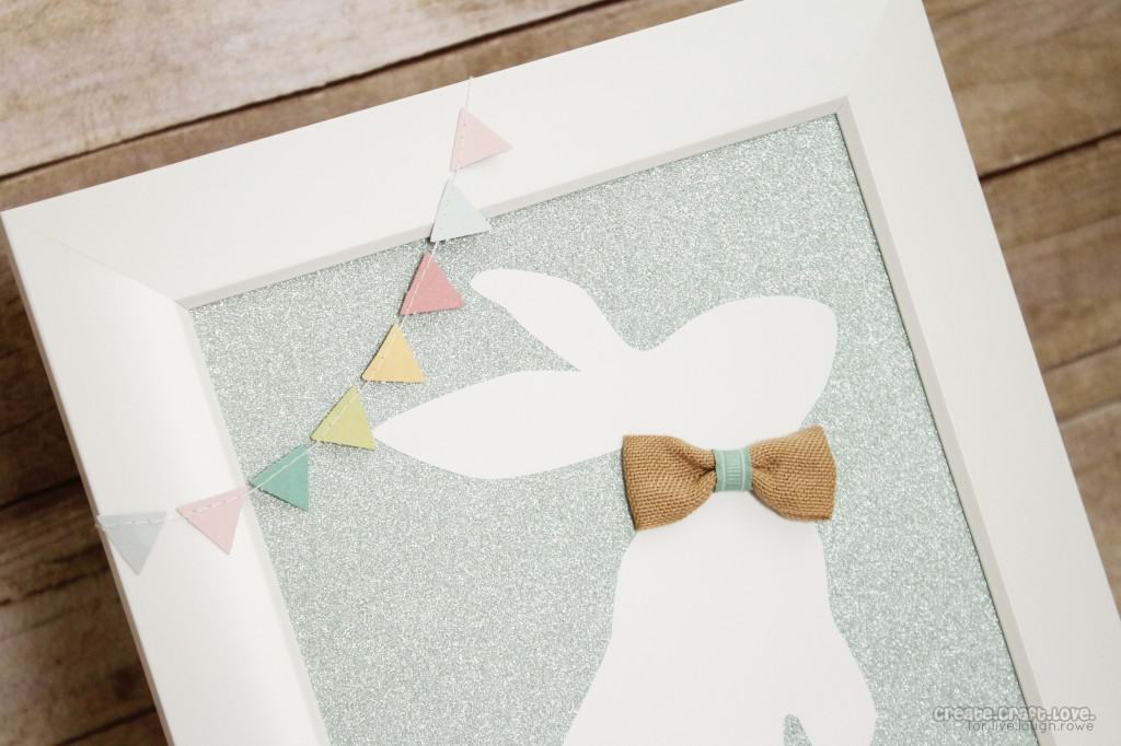 Bunny Silhouette Art via createcraftlove.com for livelaughrowe.com #bunny #easter #vinyl