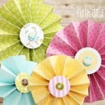Paper Medallion Bouquet made from the new Dear Lizzy Fifth and Frolic Line via createcraftlove.com #medallions #papercrafts