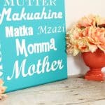 Easy Mother's Day Subway Art via createcraftlove.com #mothersday #subwayart