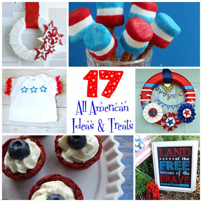 17 All American Ideas and Treats from createcraftlove.com #fourthofjuly #summer #features