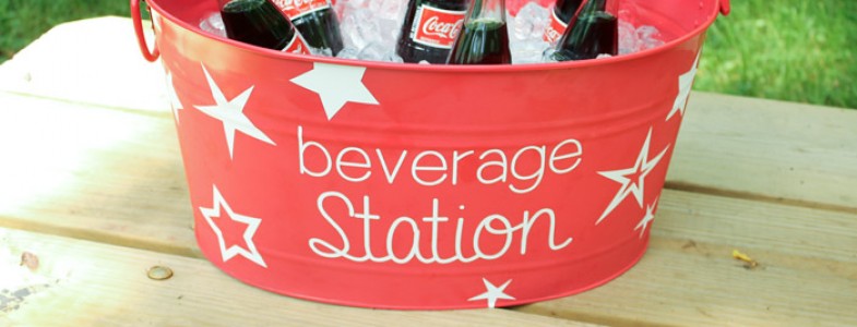 Personalized Vinyl Drink Cooler