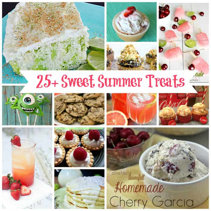 25+ Sweet Summer Treats from createcraftlove.com #summer #recipes #desserts #features