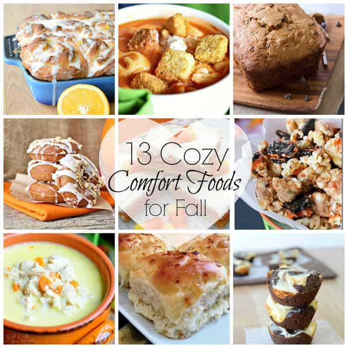 13 Cozy Comfort Foods for Fall that are sure to keep you warm on the cold nights ahead!  #fall #comfortfood #recipes #features