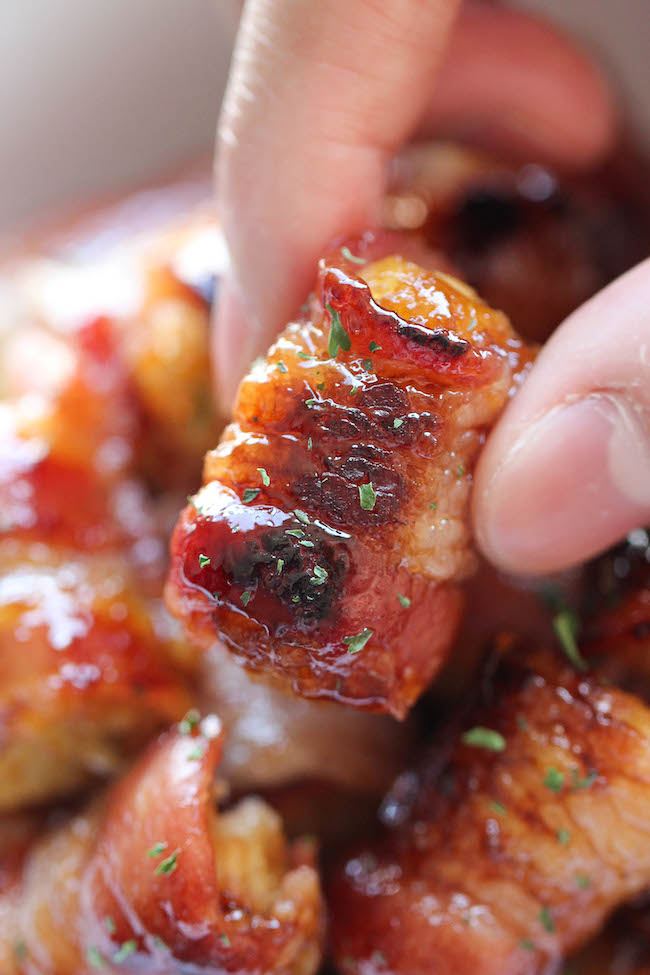 Bacon Wrapped Tater Tot Bombs