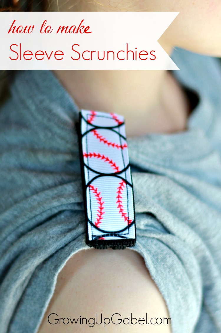 Baseball Sleeve Scrunchies