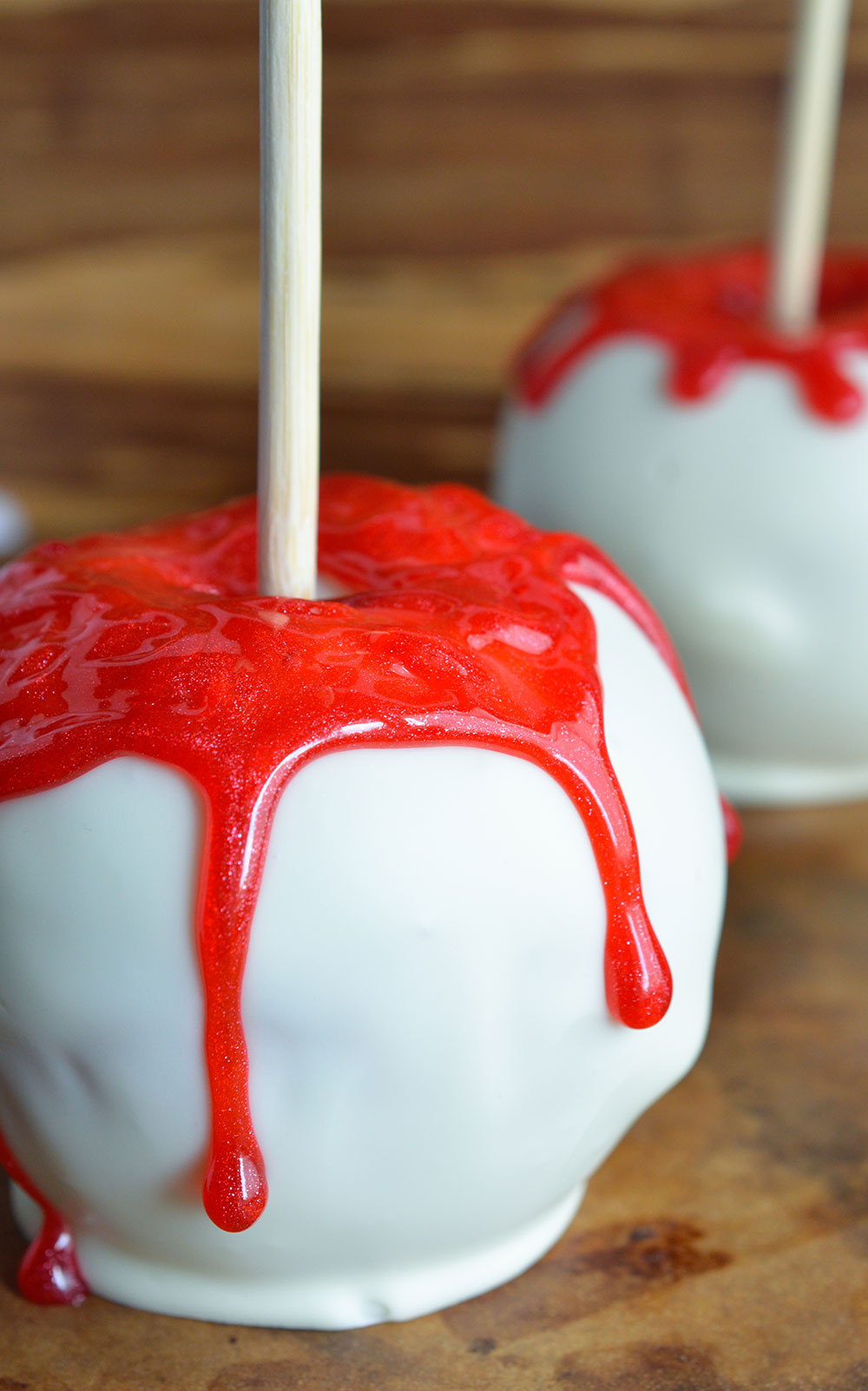 Bloody White Chocolate Apples