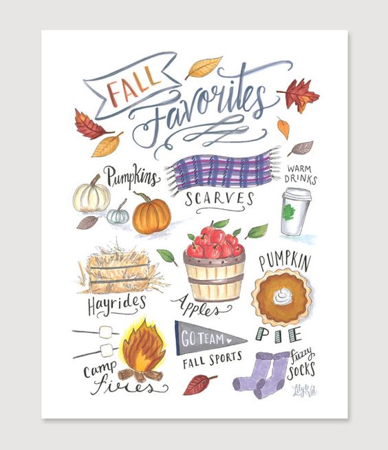 Fall Favorites Printable