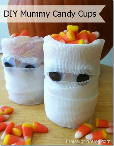 DIY Mummy Candy Cups