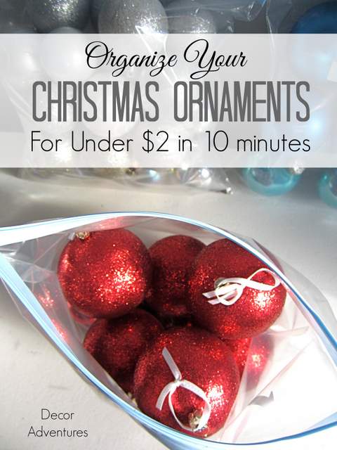 How to Organize your Christmas Ornaments