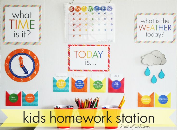 Kids Homework Station from Live Craft Eat