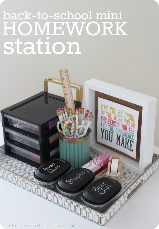 Mini Homework Station from House of Smiths