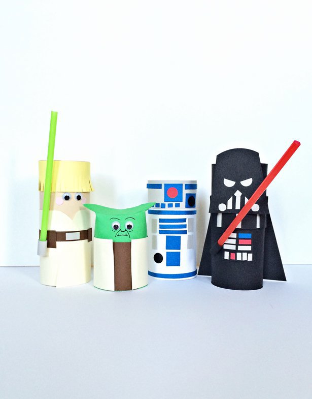 Star Wars Toilet Paper Tube Characters