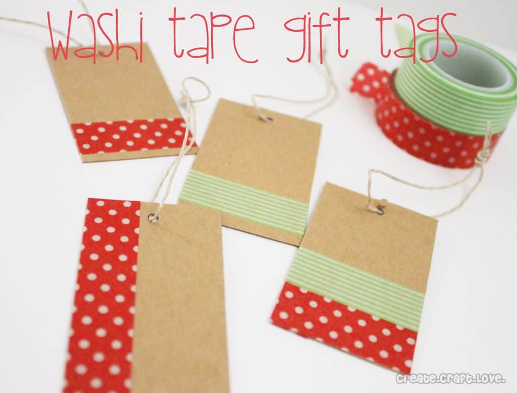 washi tape gift tags