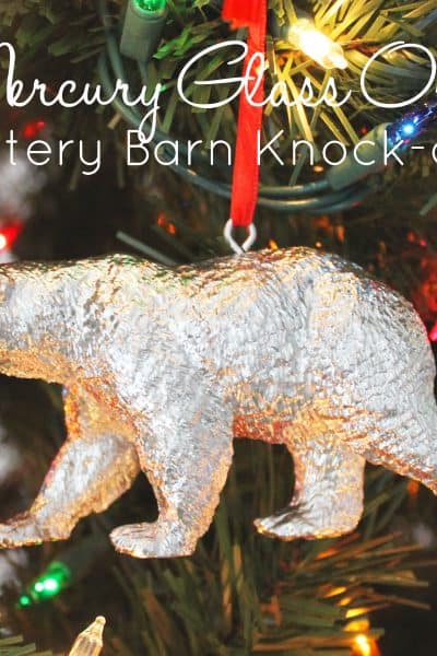 faux mercury glass ornament