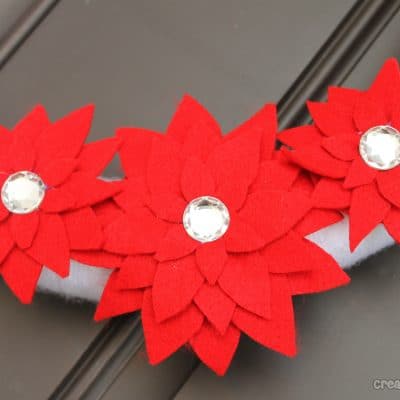 poinsettia christmas wreath