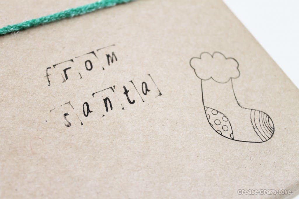 IMG_3563 stamped gift wrap