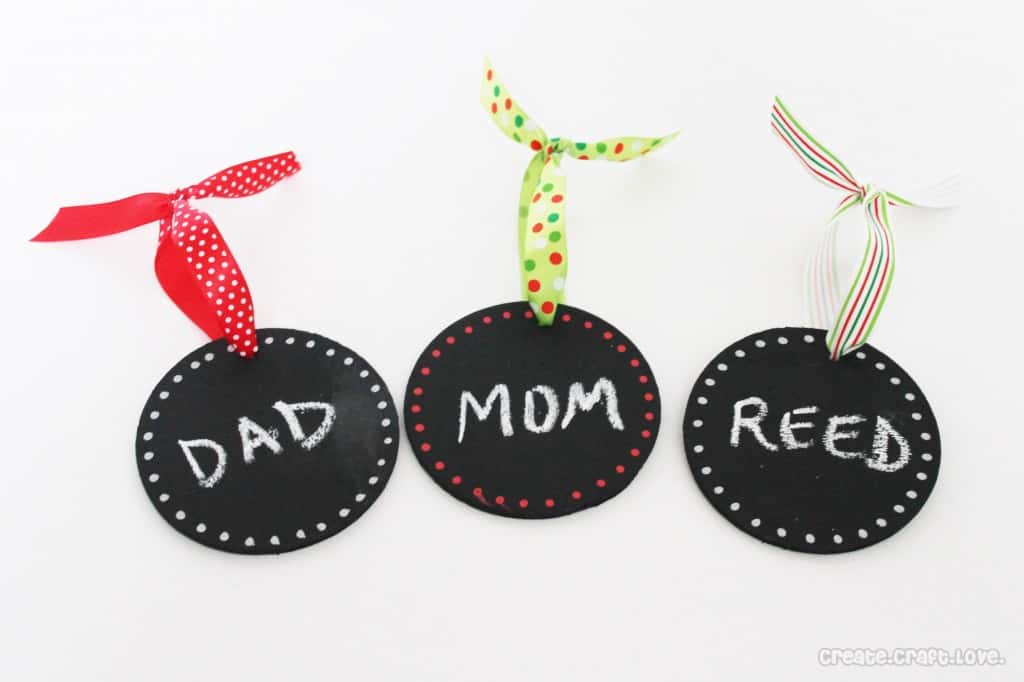 chalkboard gift tags