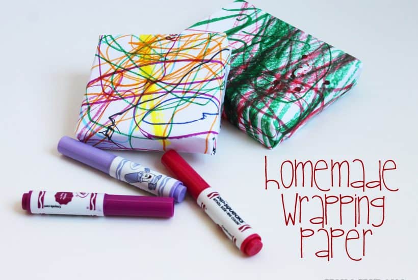 homemade wrapping paper