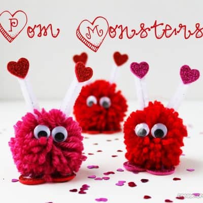 Valentine Pom Monsters