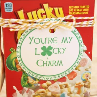 Lucky Charm Printable via createcraftlove.com #stpatricksday #printables