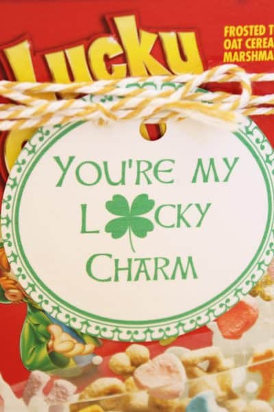 Lucky Charm Printable via createcraftlove.com #stpatricksday #printables