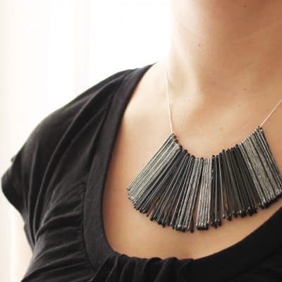 Bobby Pin Bib Necklace via createcraftlove.com #jewelry
