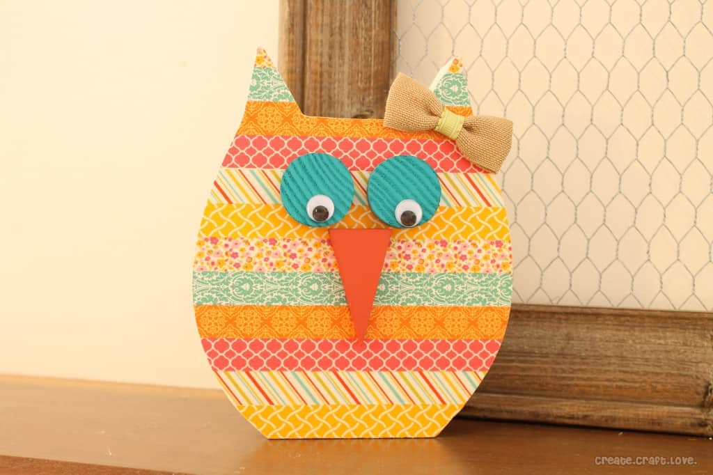 Washi Tape Owl via createcraftlove.com #washitape #owl #spring