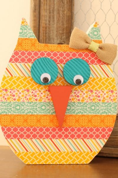 Washi Tape Owl via createcraftlove.com #washitape #owl #spring
