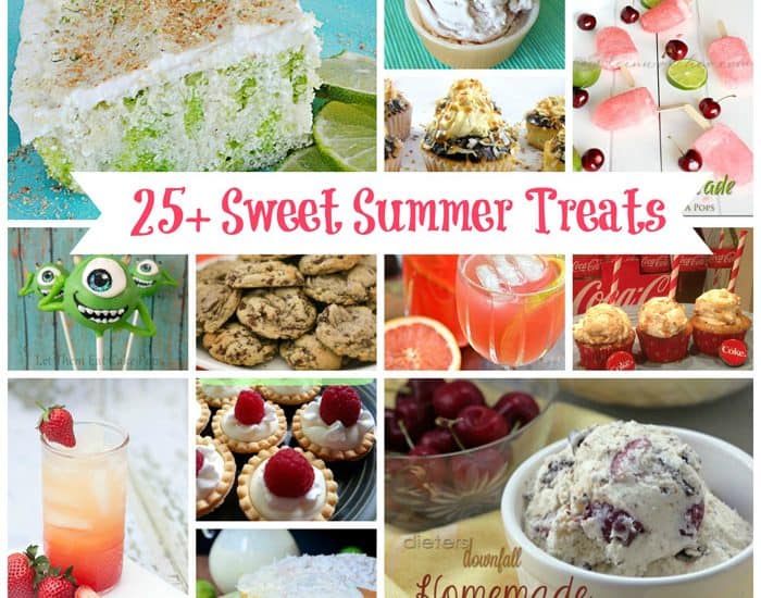 25+ Sweet Summer Treats from createcraftlove.com #summer #recipes #desserts #features