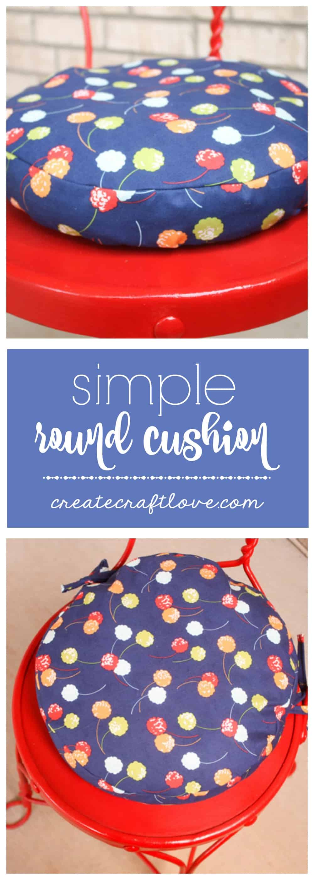 This Simple Round Cushion tutorial will walk you through how to create your own!