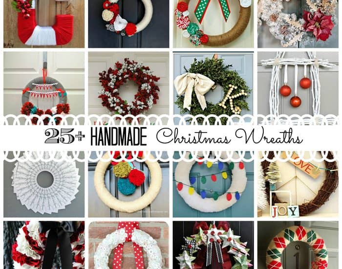 Nothing sets the tone better for your holiday gathering than a beautiful wreath to greet your guests as they arrive for the festivities! Here are 25+ Handmade Christmas Wreaths via createcraftlove.com! #christmas #wreaths