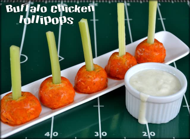 buffalo chicken meatball appetizer super bowl party food