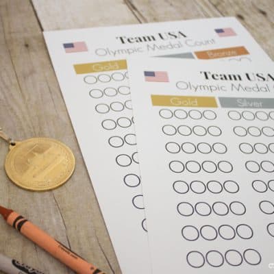 Olympic Medal Count Printable via createcraftlove.com #olympics #printables