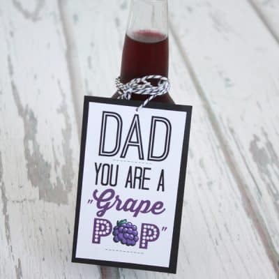 Grab some soda and let Dad know what a "grape pop" he is with my FREE printable! via createcraftlove.com