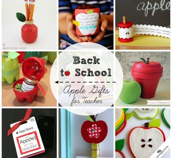 Back to School Apple Gifts for Teacher via createcraftlove.com