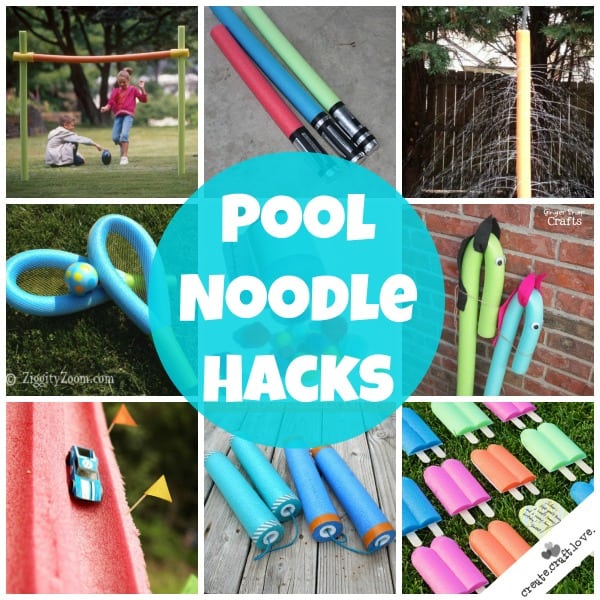 10+ Pool Noodle Hacks for Kids via createcraftlove.com
