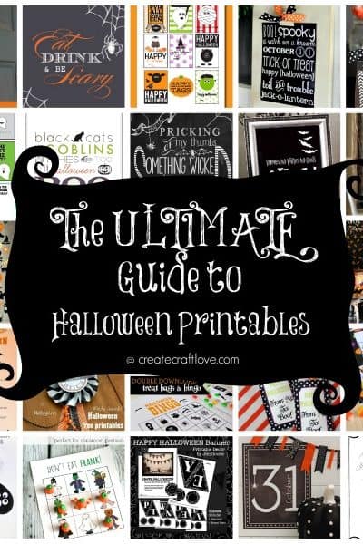 The ULTIMATE Guide to Halloween Printables - over 31 FREE printables via createcraftlove.com